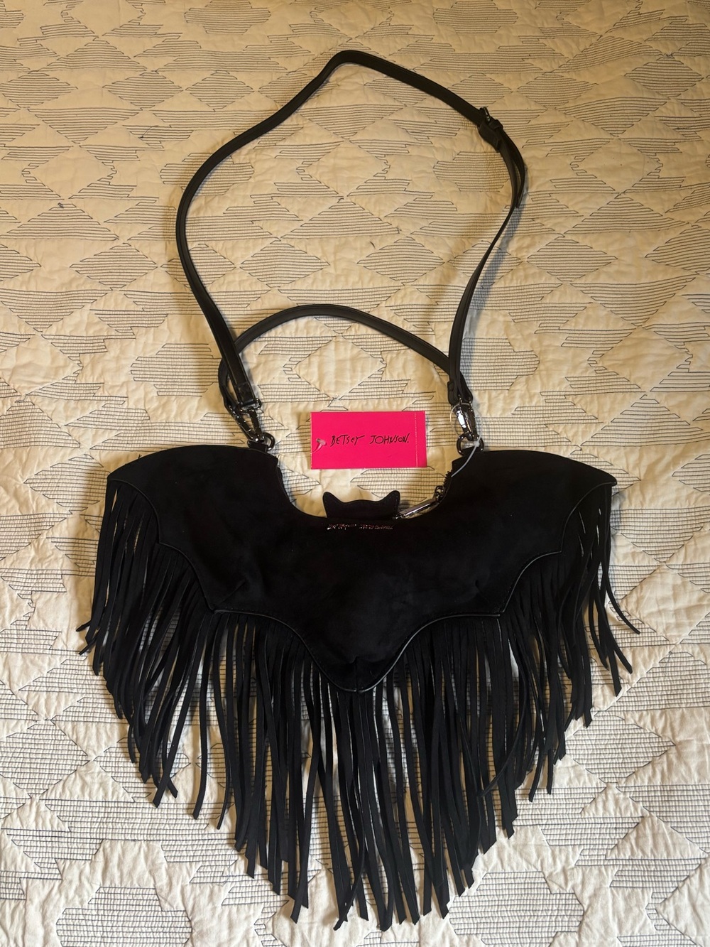 Viral Betsey Johnson Bat Fringe Handbag NWT